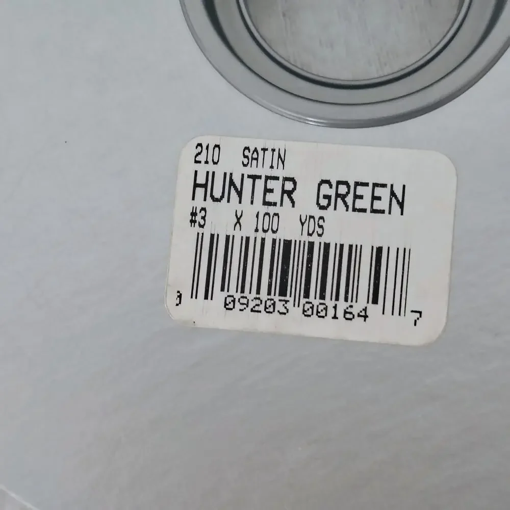 McGinley Satin Ribbon Hunter Green #3 9/16